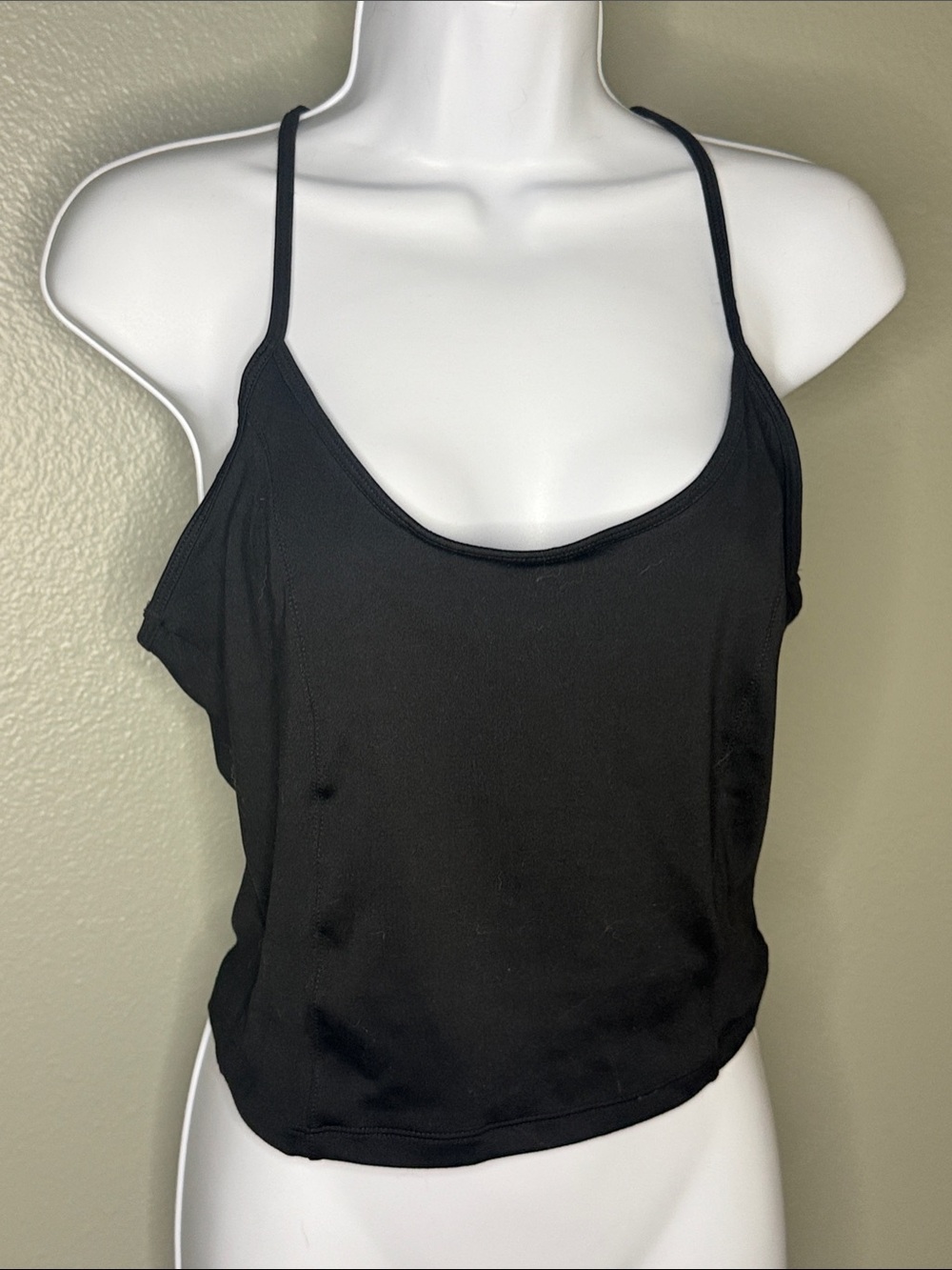 PINK Victoria's Secret ‘On Point’Black Spaghetti-Strap Camisole